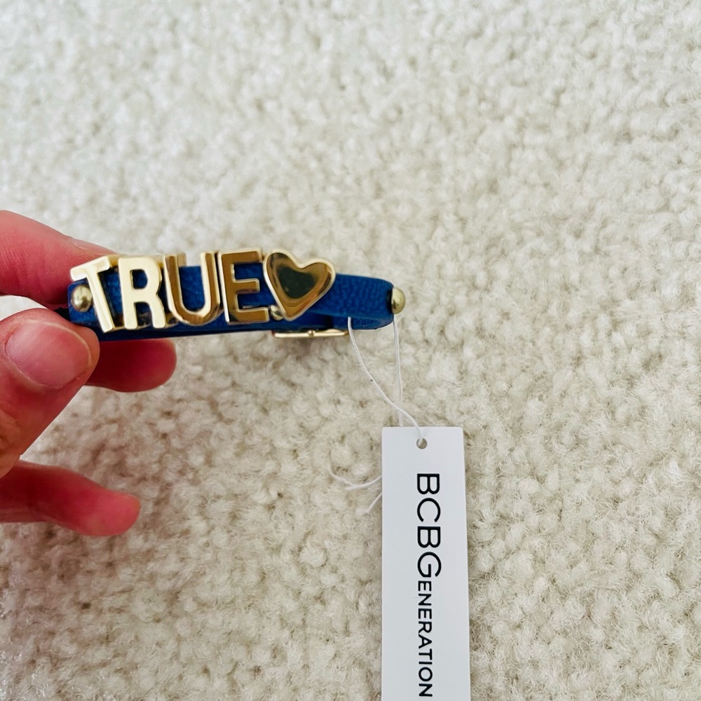BCBGeneration Blue Bracelet with Gold Accents